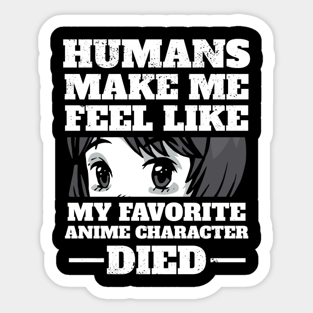 Weeaboo Trash Otaku Anime Meme Weeb Gifts Sticker by Alex21